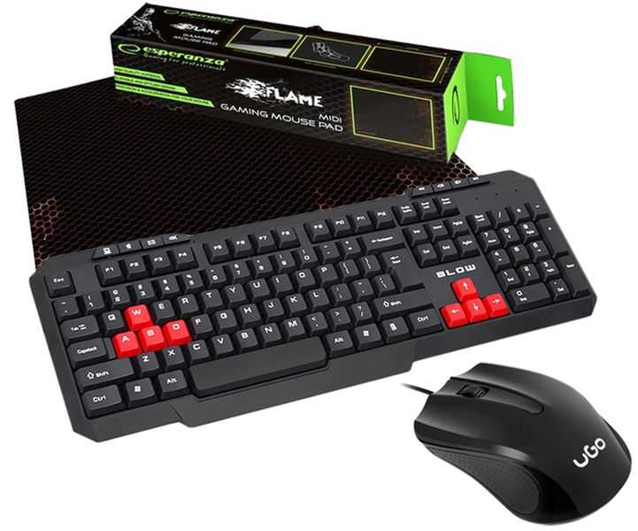 Игровая мышка и клавиатура начального уровня с LED-подсветкой, удачным дизайном и неплохими возможностями