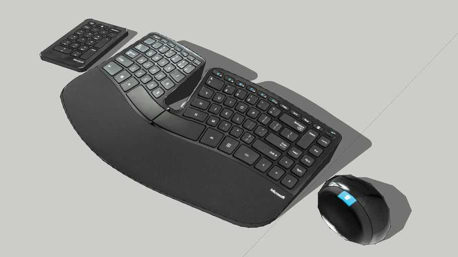 Комплект клавиатура+мышь microsoft sculpt comfort