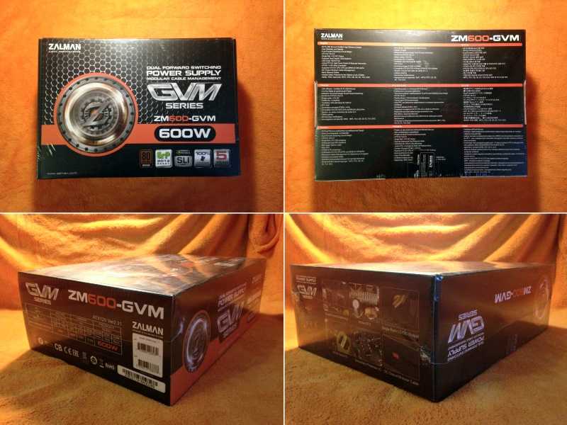 Обзор и тест блока питания zalman zm600-gv
