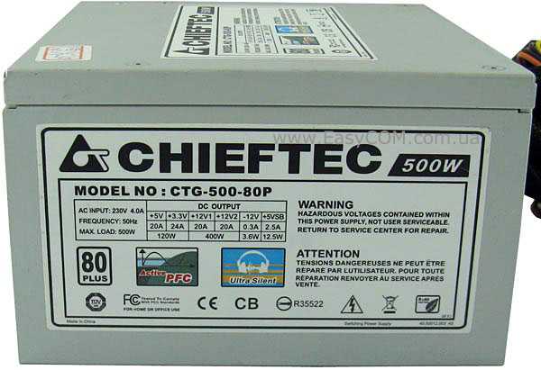 Chieftec ctg-500-80p 500w, купить по акционной цене , отзывы и обзоры.