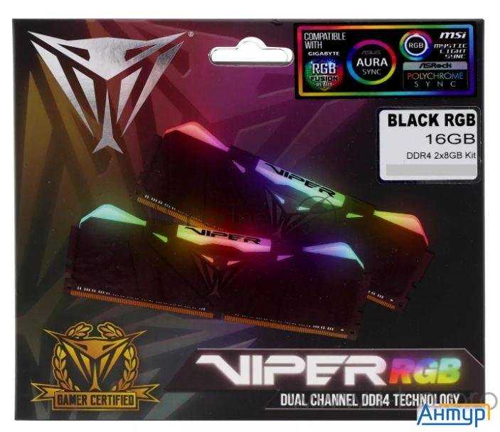Patriot viper led pvlr416g240c4k — игровая память с подсветкой